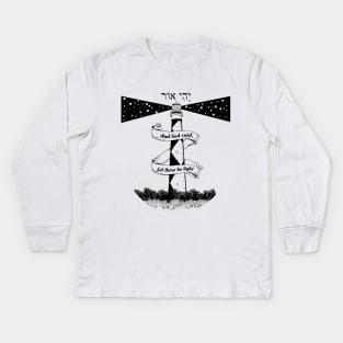 And God said, Let there be light Kids Long Sleeve T-Shirt